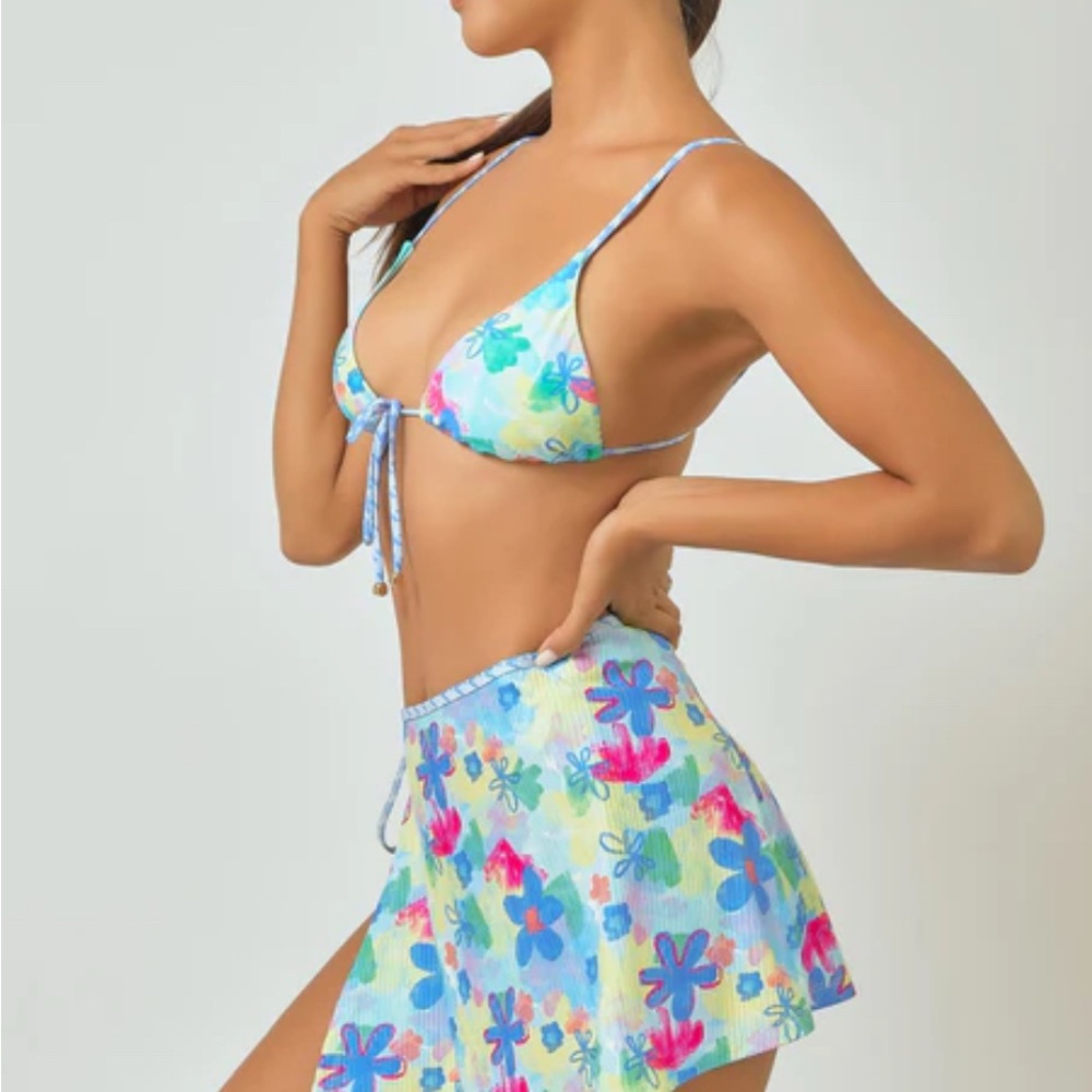 Backbough Dream Bikini and Wrap Skirt in Secret Garden floral